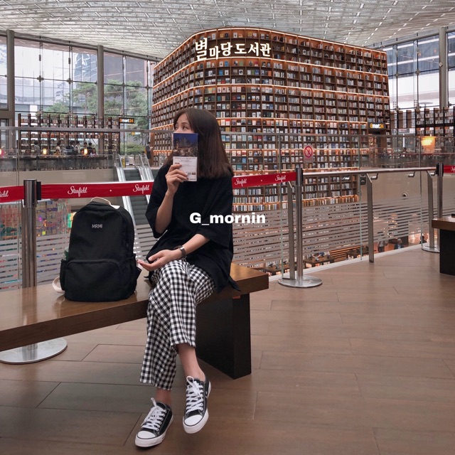 Quần suông kẻ caro 01