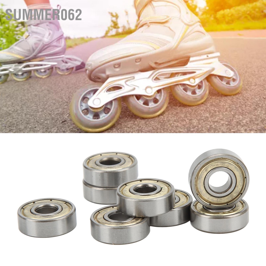 Set 8 Bạc Đạn 608ZZ ABEC 11 Kích Thước 8x22x7mm Cho Ván Trượt