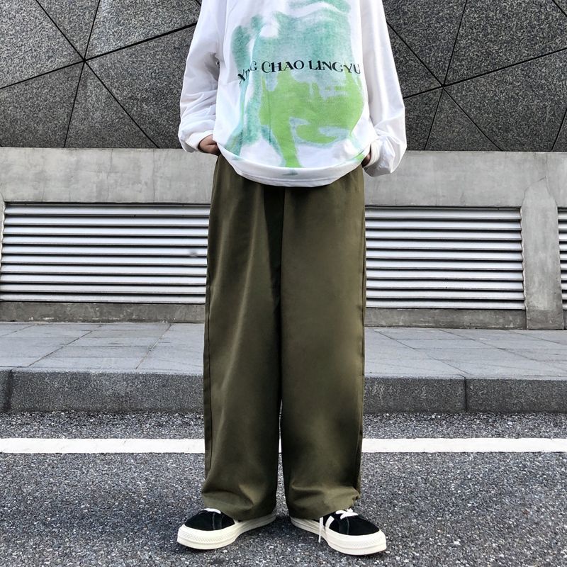 Quần Dài Ống Rộng Phong Cách Retro Harajuku 19118 Cho Nam Nữ