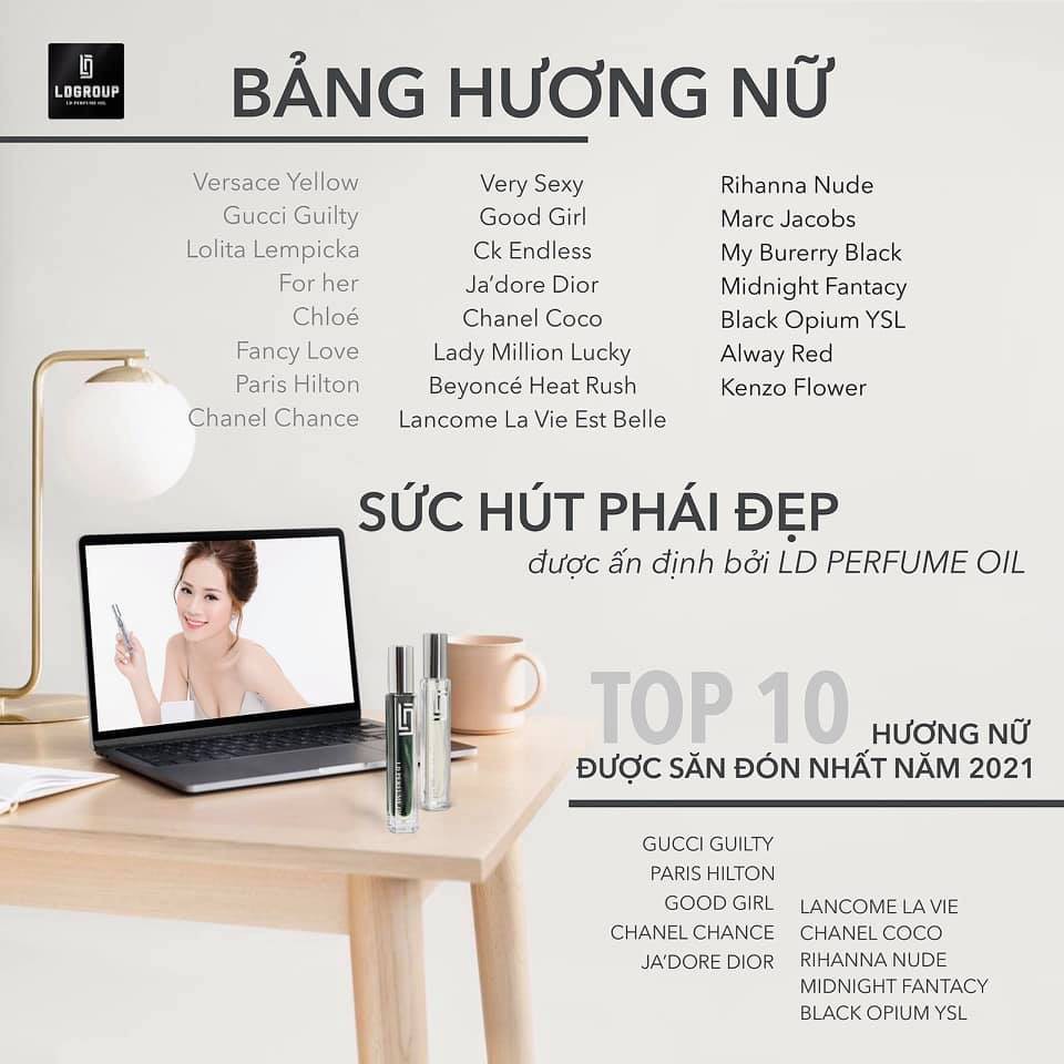 Tinh dầu nước hoa Pháp VERSAGE EROS 12ml - thương hiệu LD Perfume Oil | BigBuy360 - bigbuy360.vn