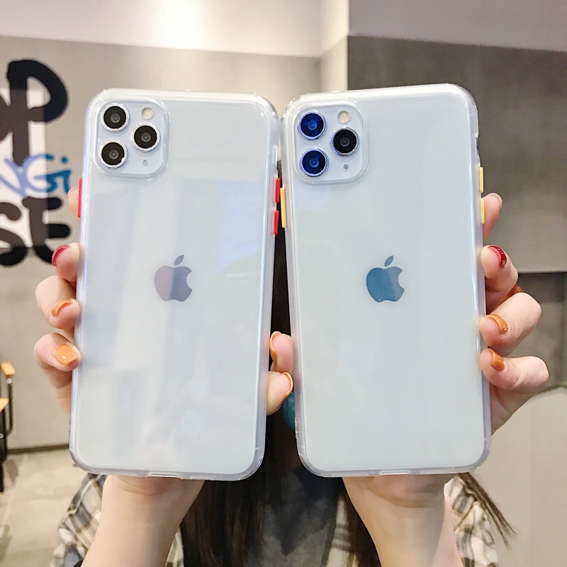 【Ready Stock】iPhone Case  Silicone Clear Shockproof Soft Case Cover For iPhone SE 2nd 11 Pro Max XS XR X 8  7/25