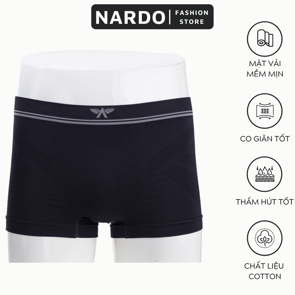 Quần sịp nam boxer cao cấp quần lót nam aristino chính hãng sợi dệt kháng khuẩn co giãn 4 chiều ABX 068