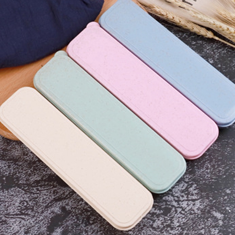Bộ 3 món dụng cụ muỗng đũa nĩa bằng lúa mì thiết kế nhỏ gọn thích hợp mang đi du lịch cho trẻ em/người lớn