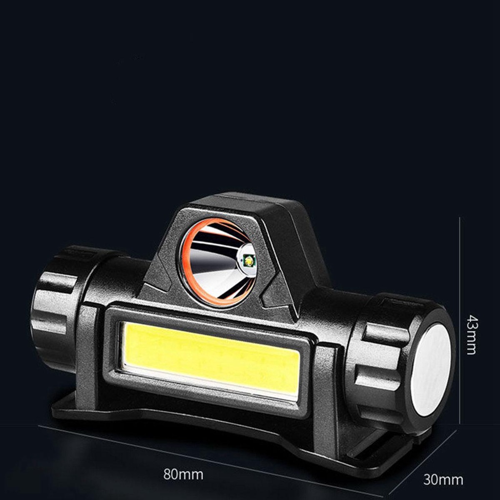 IVORY Đèn Pin Đội Đầu Siêu Sáng Có Thể Sạc Lại Siêu Sáng