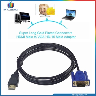 Cáp chuyển đổi cổng HDMI sang cổng VGA HD-15 dài 3m chất lượng cao