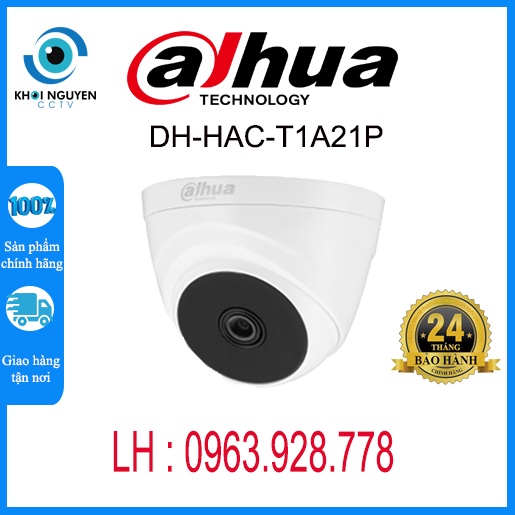 Camera Dome HDCVI Cooper 2MP Dahua DH-HAC-T1A21P