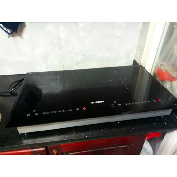 Bếp điện từ Hyundai, Bếp từ đôi HDE 1202 2 từ bảo hành chính hãng 12 tháng, lỗi đổi mỡi miễn phí trong 10 ngày