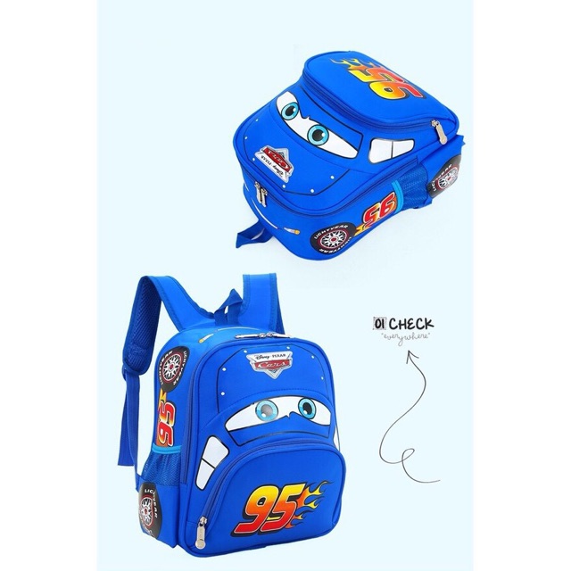 Balo cho bé mẫu oto 3D giá rẻ đẹp