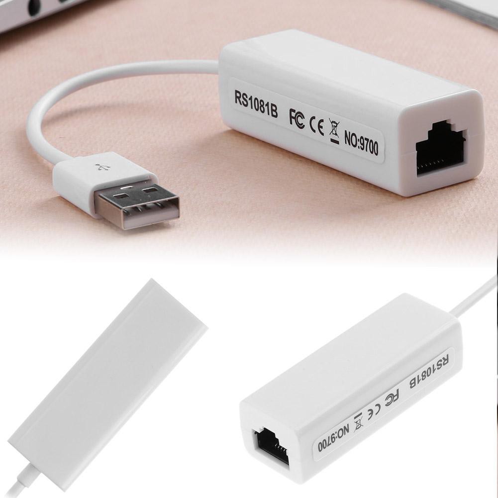 Đầu chuyển đổi mạng LAN Ethernet từ cổng USB 2.0 sang RJ45 10/100Mbps kèm phụ kiện cho máy tính