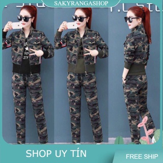 SÉT BỘ 3 LÍNH LOOK- MI (  gồm áo khoác lính dài tay, áo trong ngắn tay, quần lính )