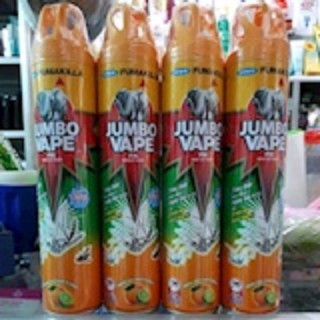 Bình Xịt Muỗi/Côn Trùng Jumbo Vape 600ml / 300ml Hương Cam Chanh Tự Nhiên