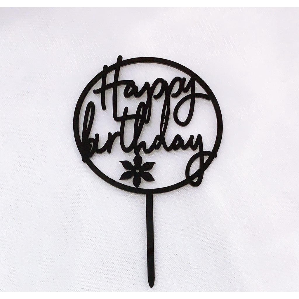 Set 10 Mica tròn đơn giản gắn hoa