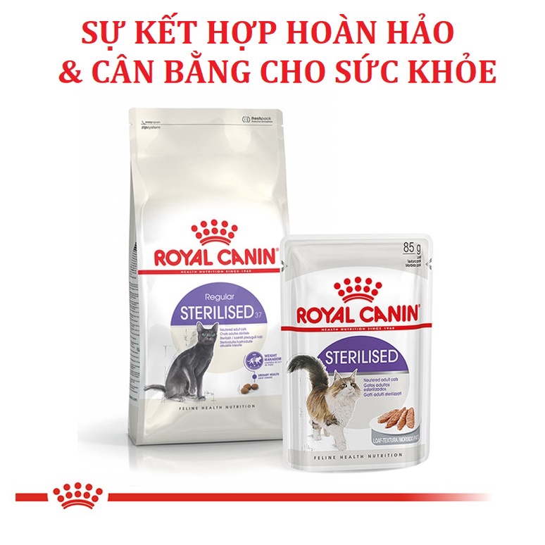 Pate gói Royal Canin Sterilised cho mèo triệt sản gói 85g