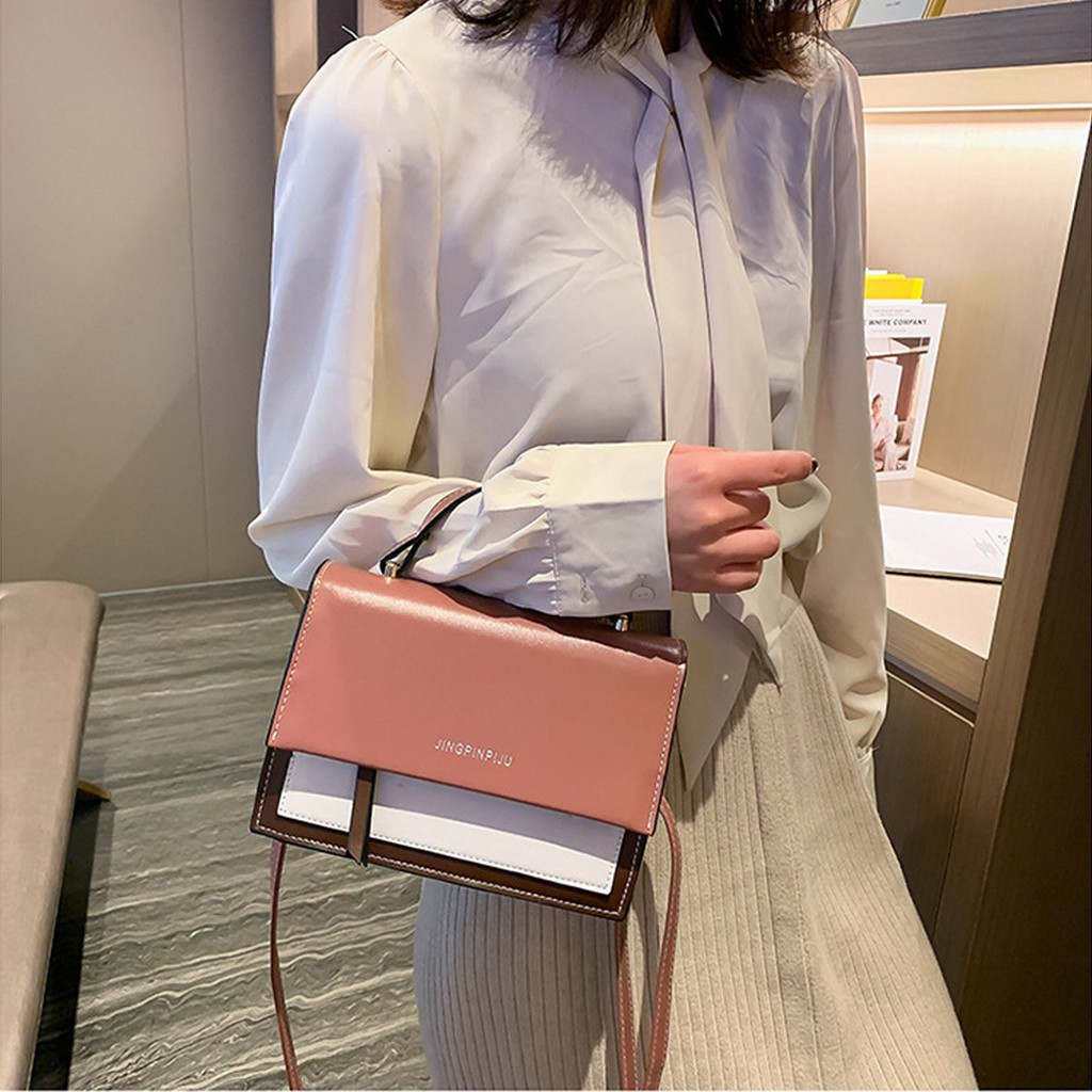 Túi xách nữ, Túi đeo chéo nữ phối màu Vintage phong cách Hàn Quốc đựng ví tiền, điện thoại, thẻ ATM đồ trang điểm TT010L | BigBuy360 - bigbuy360.vn