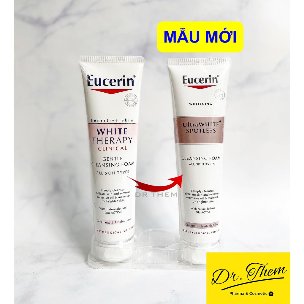 ✅[CHÍNH HÃNG] Sữa Rửa Mặt Eucerin Trắng Da UltraWhite+ Spotless Cleansing Foam (WHITE THERAPY Clinical Gentle)