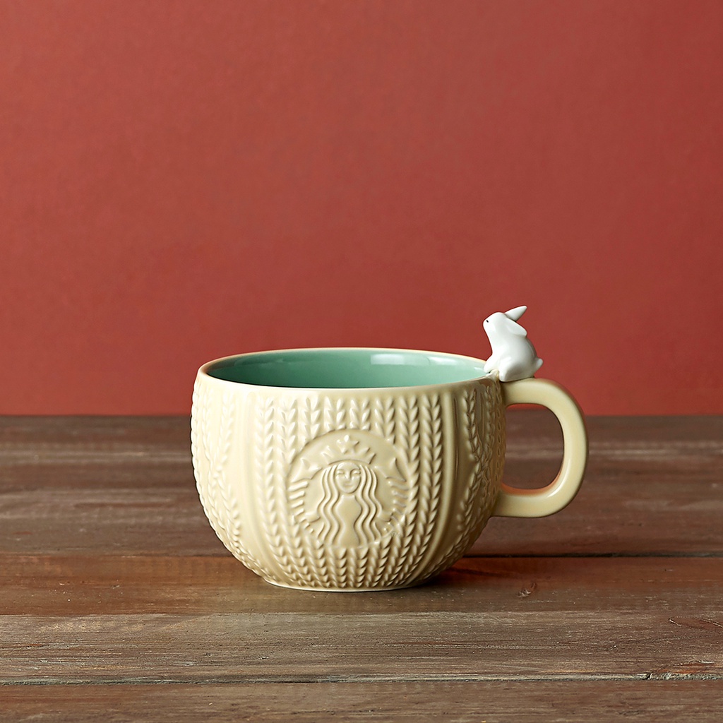 Cốc Sứ Mug Starbucks 12Oz (355ml) Bunny On Yarn Ball