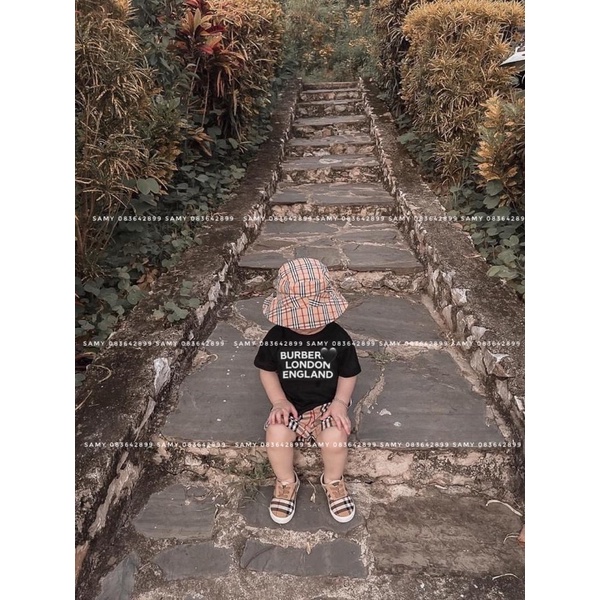 Áo thun tay lỡ bé trai bé gái nam nữ unisex, áo phông gia đình BBR cotton co giãn đen/trắng/đỏ - Samyy_vn