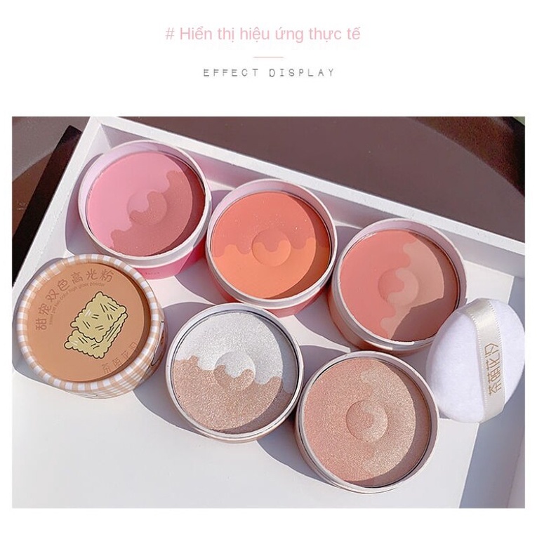 Phấn má hồng hiệu ứng bắt sáng cao 3 chiều trang điểm tự nhiên kháng nước chống thấm mồ hôi dễ thương xinh xắn | BigBuy360 - bigbuy360.vn