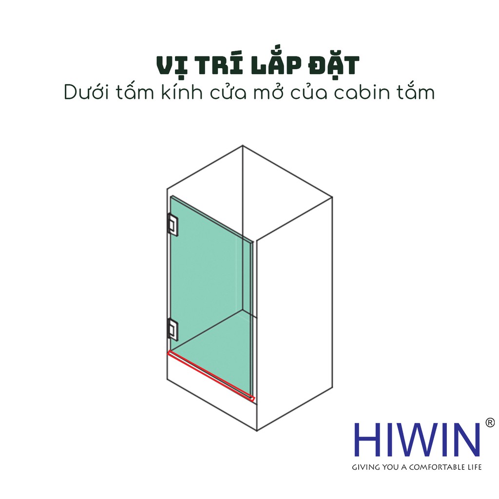 Combo 2 gioăng chắn nước chữ Y cabin tắm Hiwin SP-051