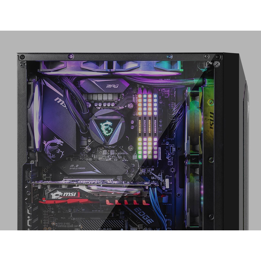 Thùng máy tính | Vỏ case MSI MAG Vampiric 100L  RGB STRIP - Hàng chính hãng