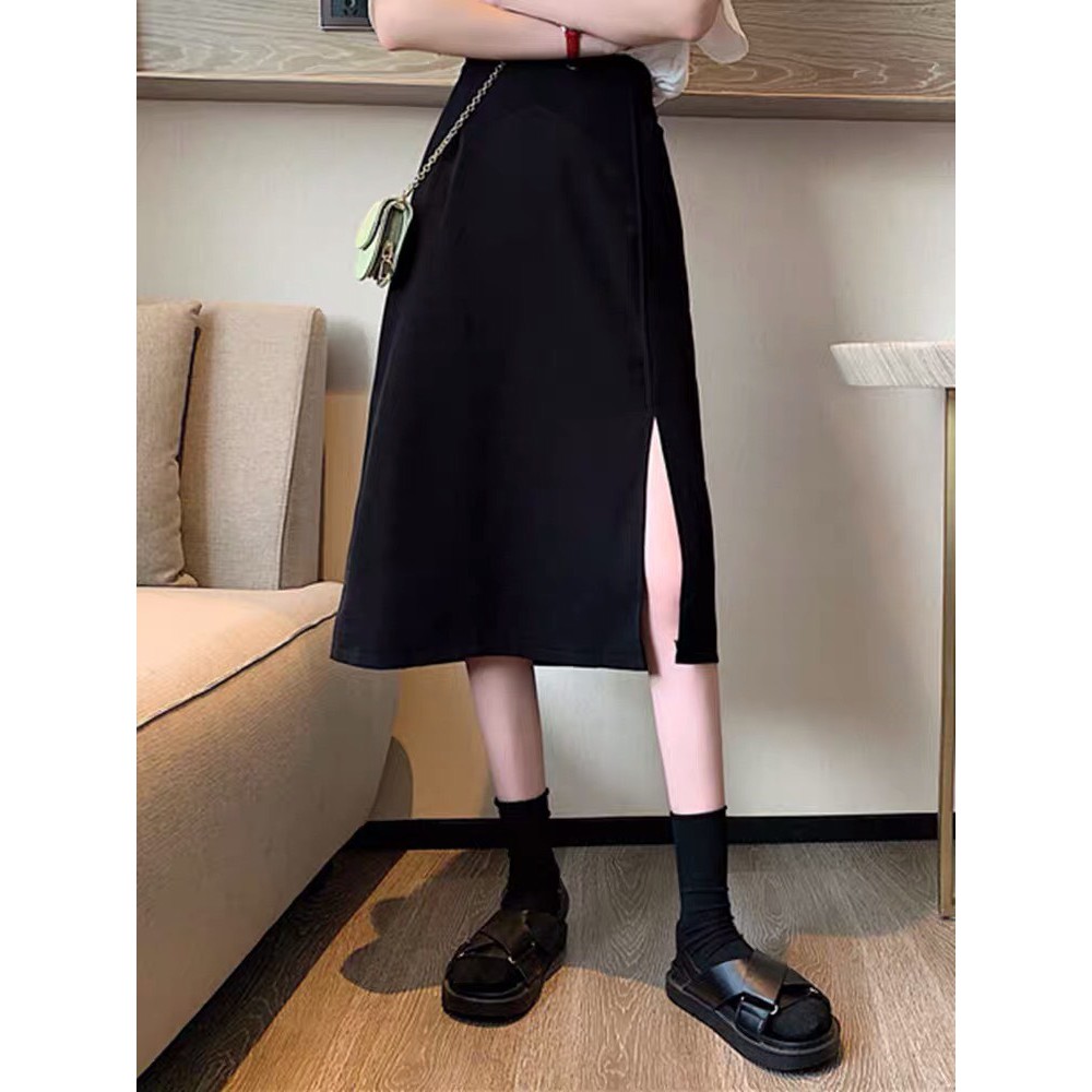 [Quà tặng là dây buộc tóc shop tặng bạn nhé] Chân váy dài dáng suông, Chân váy Midi dáng vintage cá tính MS13 | BigBuy360 - bigbuy360.vn