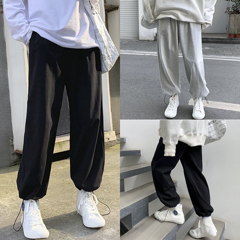 Quần jogger BÓ CHUN unisex N7 thể thao nam nữ nỉ cao cấp da cá bigsize thu đông basic pants ulzzang phong cách Hàn quốc | WebRaoVat - webraovat.net.vn