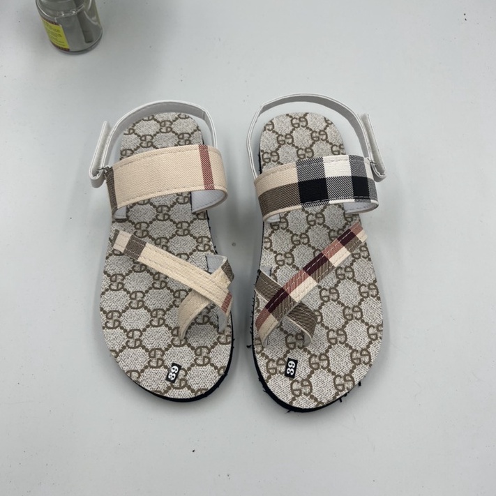 Dép sandal nam nữ A58 sọc vàng ( sandal đồng nai )