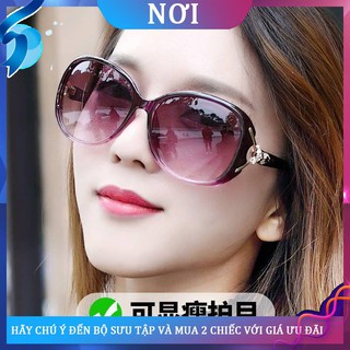 ☏☜Kính râm phân cực mới nữ chống tia tím phiên bản Hàn Quốc Màu đỏ thời trang Fox Head Style