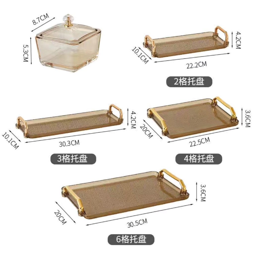 Đĩa Đựng Trái Cây Khô bánh kẹo Nhiều ngăn có nắp Trang Trí Phòng Khách Phù hợp với Dịp Năm Mới