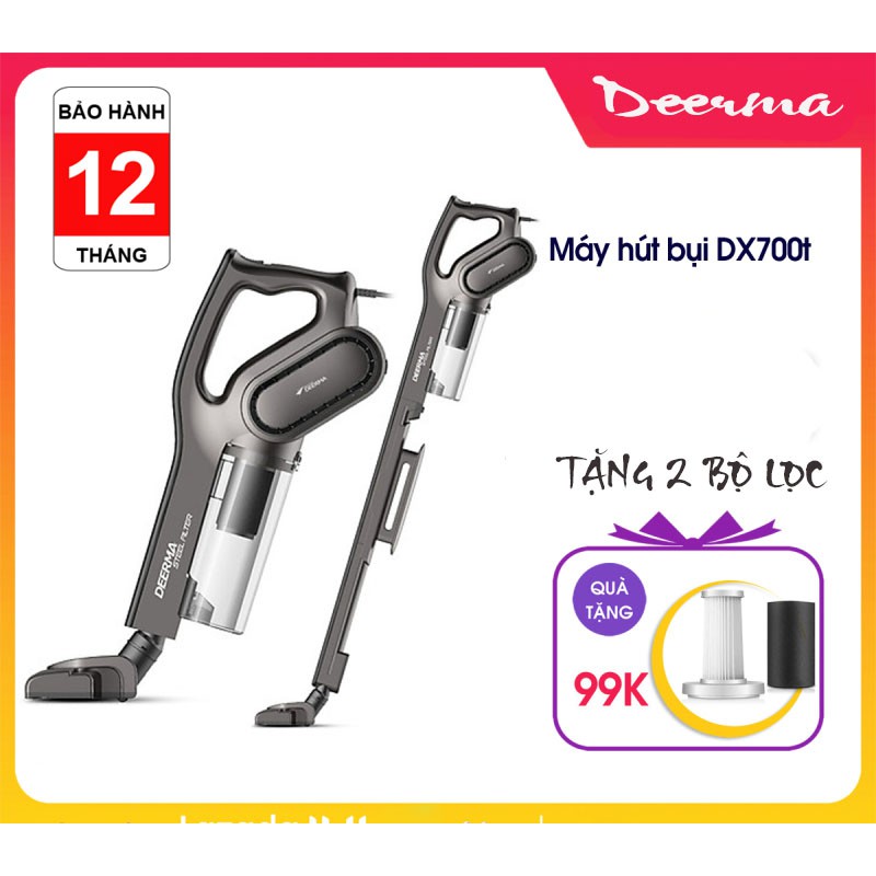 Máy Hút Bụi Cầm Tay Deerma-Deerma Vacuum Cleaner DX700 - Hàng Chính Hãng