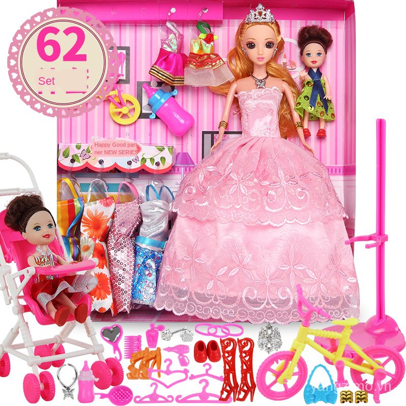 Bộ Đồ Chơi Búp Bê Barbie Cho Bé Gái