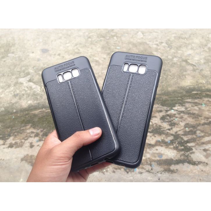 Ốp lưng dẻo giả da Auto Focus Samsung S8