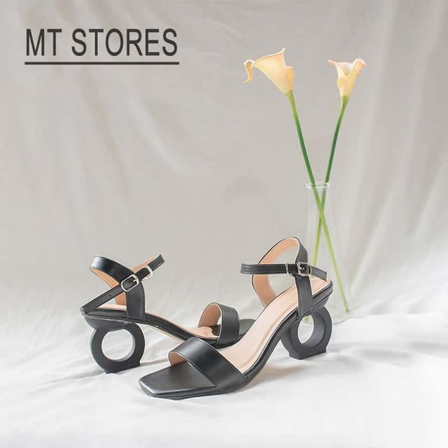 GIÀY SANDAL NỮ CAO GÓT GÓT NHẪN 5CM MTSTORES001 CỰC COOL