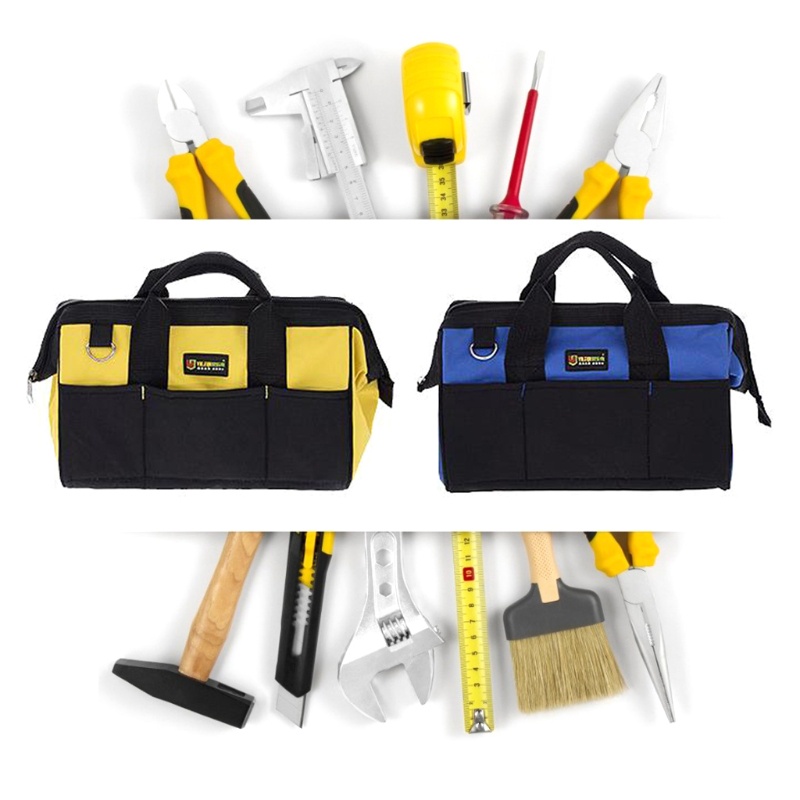 Túi Đựng Dụng Cụ Sửa Chữa Miệng Rộng 14 Ngăn Tiện Dụng Cho Nam