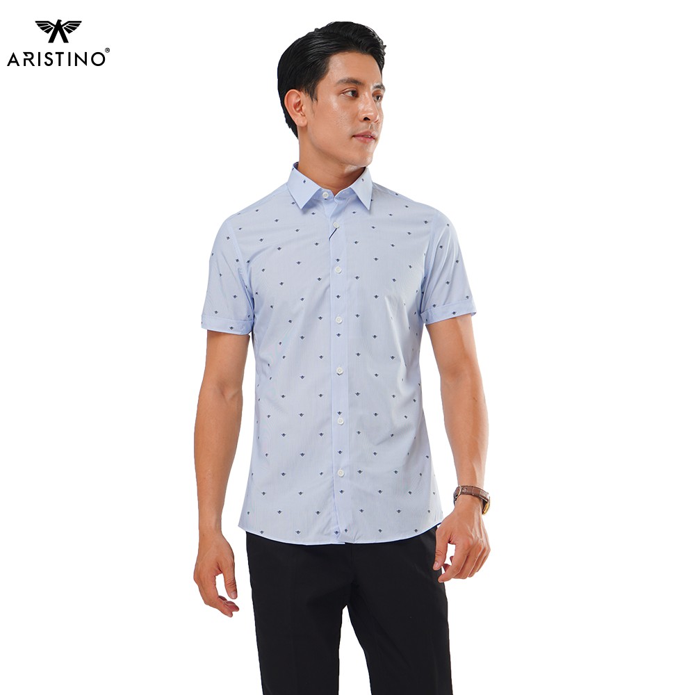 Áo Sơ Mi Nam Ngắn Tay Aristino ASS071S8 Mềm Mại, Thoáng Mát | BigBuy360 - bigbuy360.vn