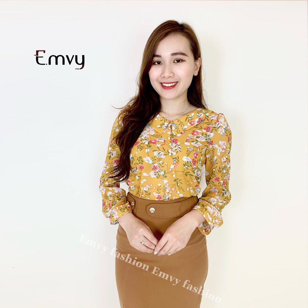 [Mã WASTUP giảm 10% tối đa 30K đơn 99K] Áo sơ mi nữ công sở họa tiết hoa nhí Emvy - H1 | BigBuy360 - bigbuy360.vn
