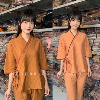 ĐỒ LAM ĐI CHÙA # NHẬT NƠ KO THÊU VẢI LINEN TƠ