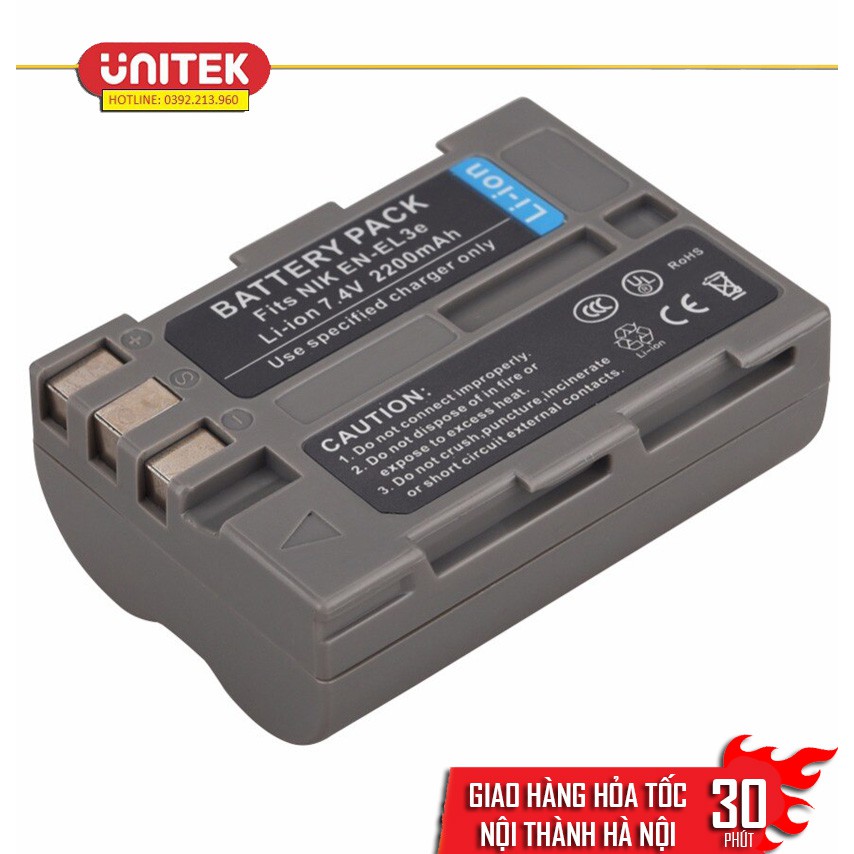 Pin Cho Máy Ảnh Nikon Li-ion 7.4V 2200mAh EN-EL3E