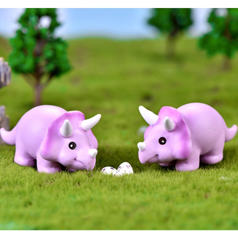 Đồ trang trí khủng long cổ dài trang trí tiểu cảnh