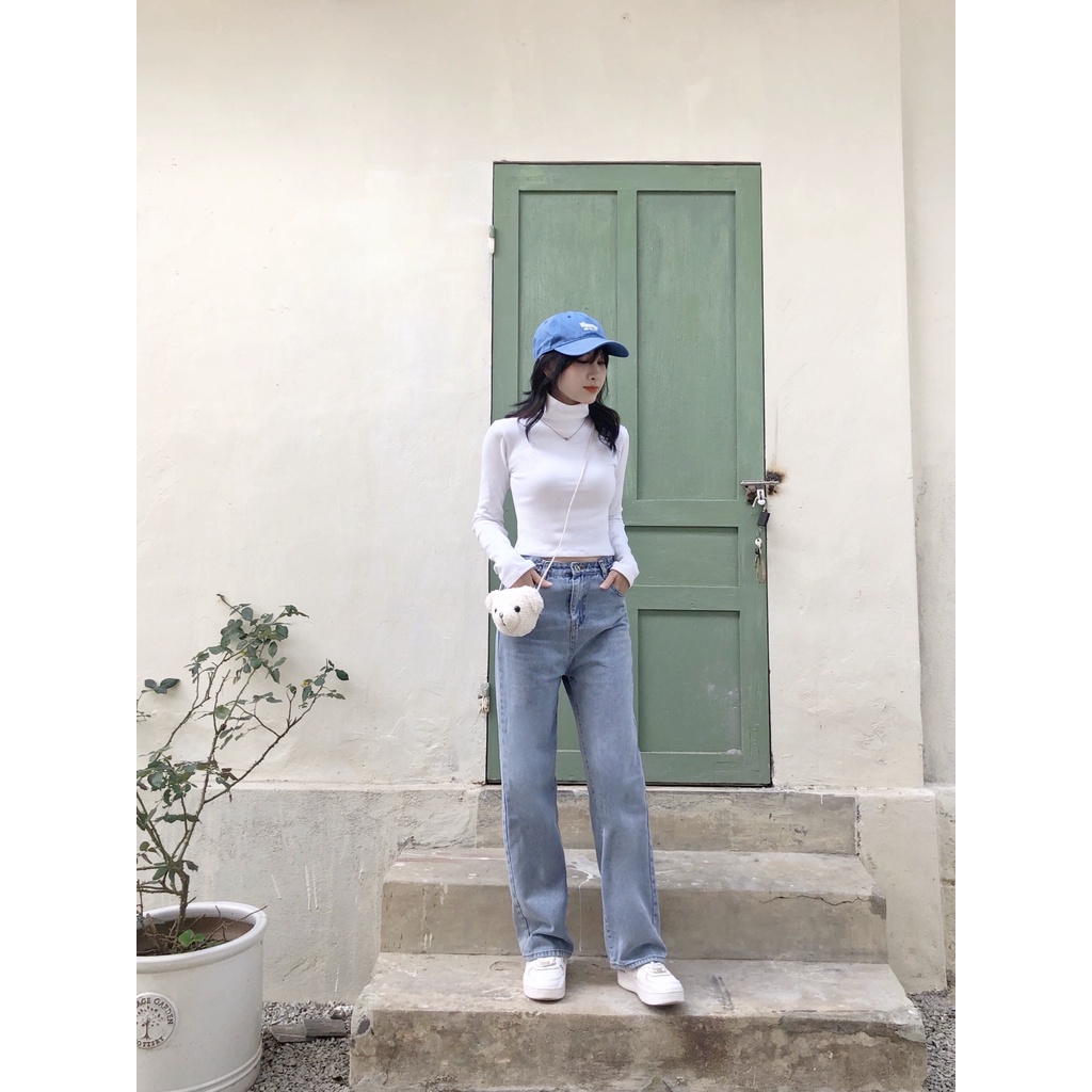 áo thun gân trơn cổ 3 phân TKP115 LOLLIE STUDIO