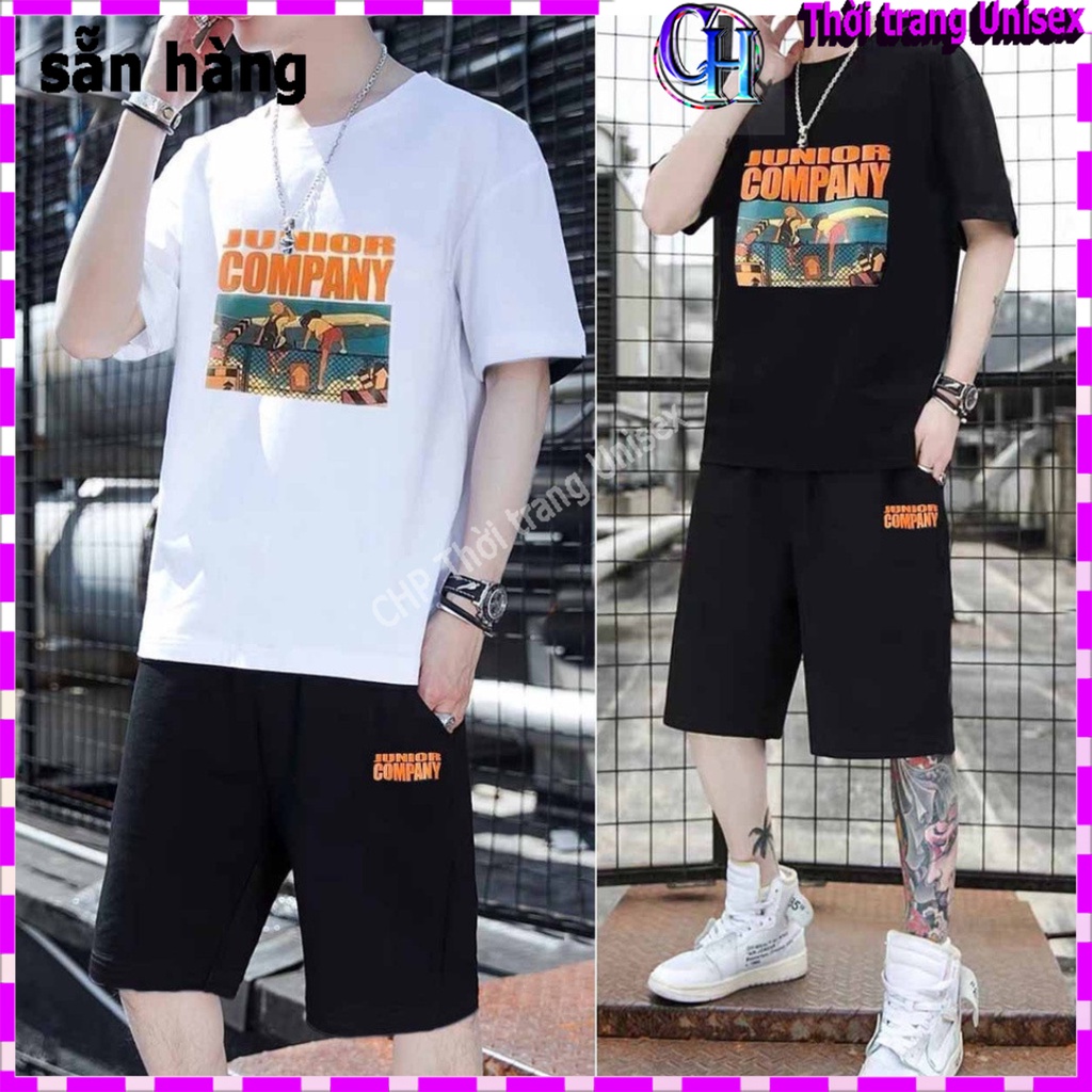 ⚡️ GIÁ HỦY DIỆT ⚡️ Set đồ bộ nam, quần áo thể thao nữ tay ngắn chất thun lưới mè họa tiết hoa cúc phong cách H01