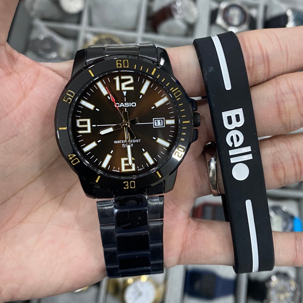Đồng hồ Nam dây da Casio MTP-VD01B-5BVUDF chính hãng bảo hành 1 năm Pin trọn đời