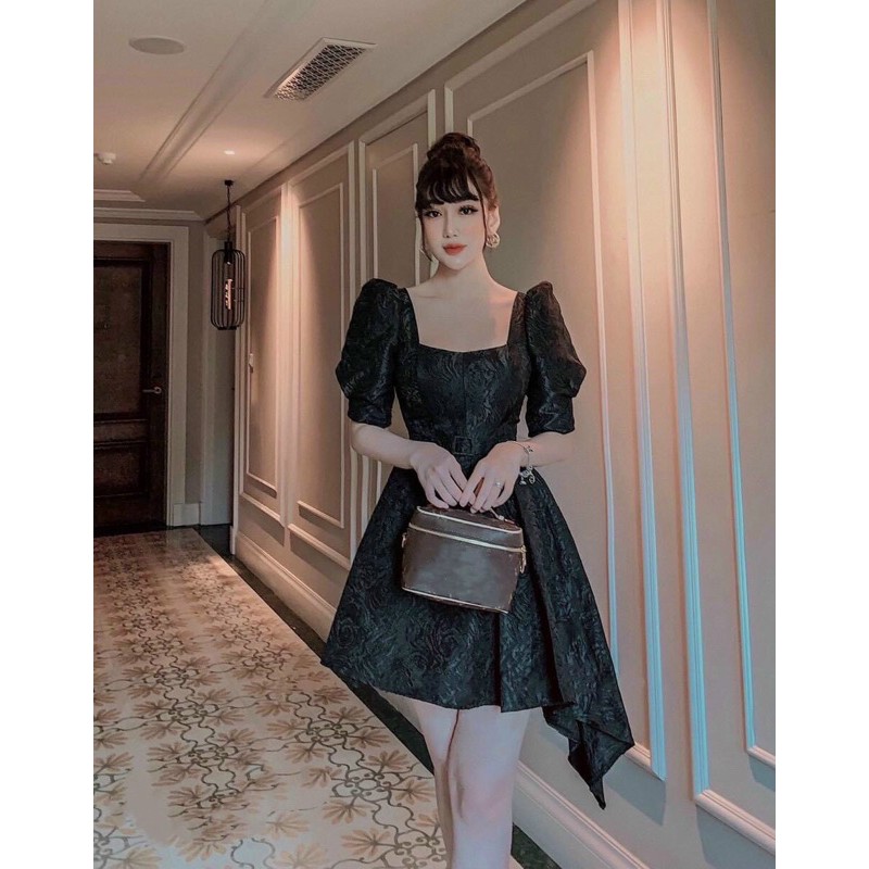 ẢNH VÀ VIDEO THẬT 10000% _ ĐẦM GẤM KÈM THẮT LƯNG