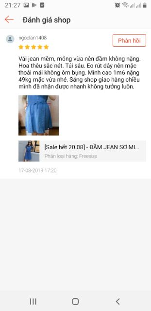 ĐẦM JEAN SƠ MI THÊU HOA DÂY RÚT - MS: D741 | BigBuy360 - bigbuy360.vn