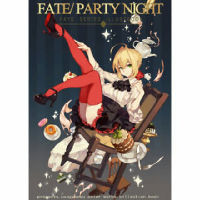 Comco postcard và một cuốn doujinshi Fate Grand Order Party Night.