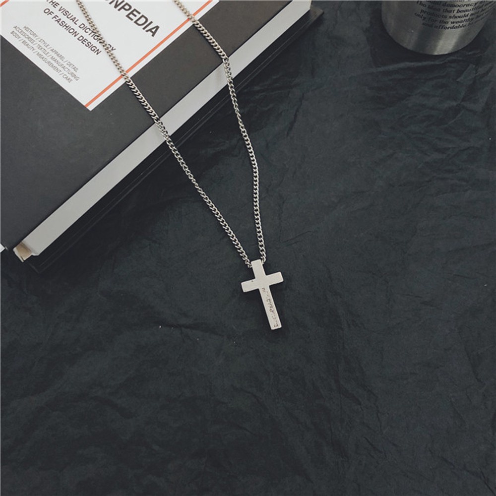 Dây Chuyền Thánh Giá Titan 2 Lớp - Phong Cách Cá Tính Cho Nam &amp; Nữ OUYOU