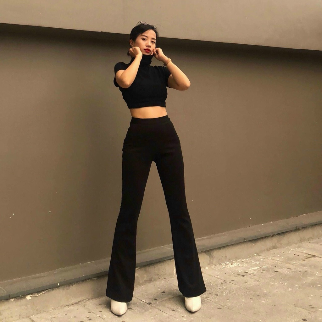 Quần Loe Cotton Loại 1 , Khong Xù Lông , Cotoon Co giãn Mặc Thoải Mái