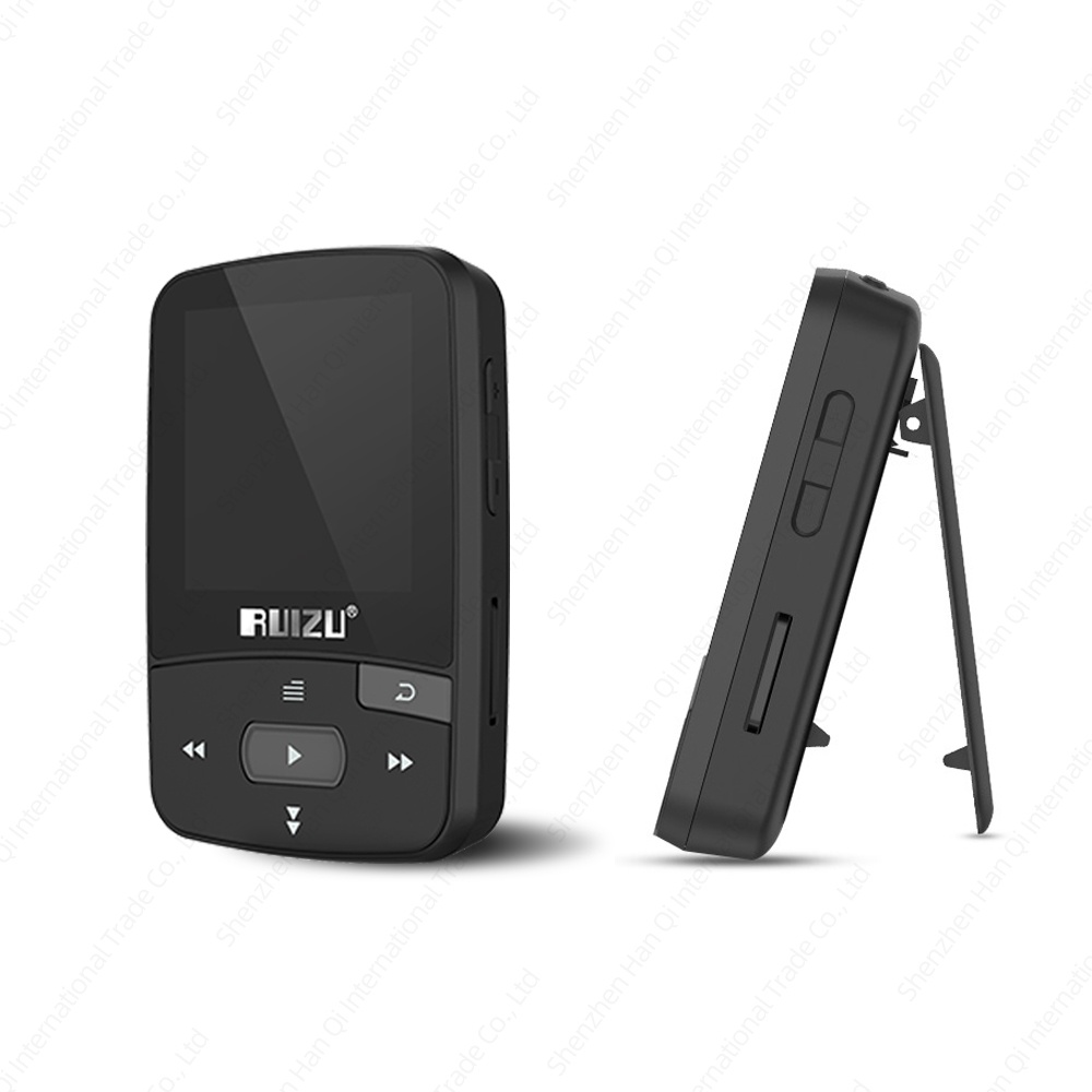 Máy Nghe Nhạc MP3 MP4 RUIZU X50 Bluetooth Kẹp Mini 8GB Tích Hợp Đài FM / Ghi Âm / Video