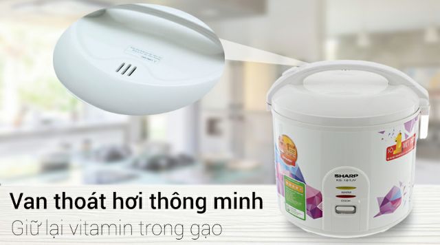 (GIÁ HỦY DIỆT) Nồi cơm điện sharp 1,8 lít mã KS-18TJV Điện Máy Xanh