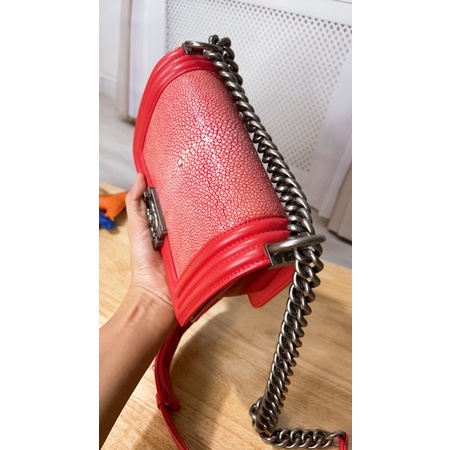 Túi xách cn boyy da đuối mài size 20 si tuyển